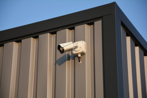 an outdoor security camera